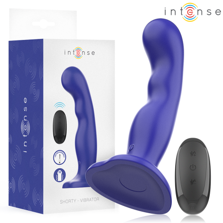 INTENSE SHORTY VIBRADOR CON VENTOSA AZUL CONTROL REMOTO