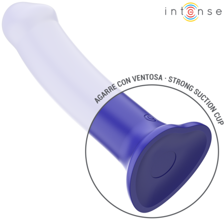 INTENSE VICTORIA VIBRADOR CON VENTOSA 10 VIBRACIONES AZUL OSCURO CONTROL REMOTO