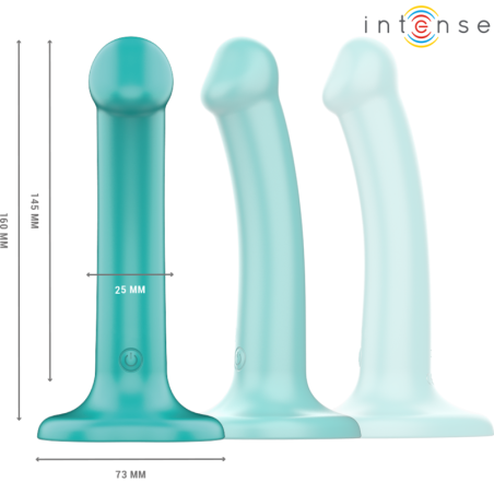 INTENSE KATIE VIBRADOR CON VENTOSA 10 VIBRACIONES AZUL OSCURO CONTROL REMOTO