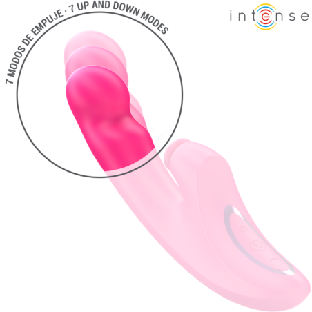 INTENSE EMI VIBRADOR 135 CM MULTIFUNCION 3 EN 1 10 VIBRACIONES ROSA