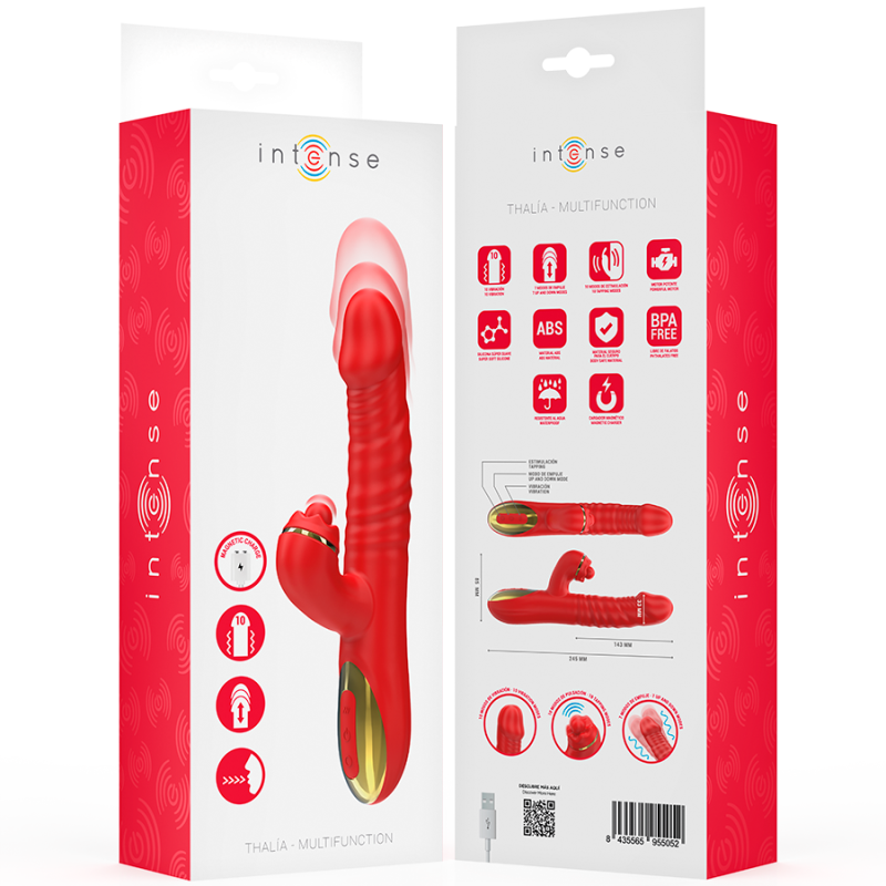 INTENSE THALIA VIBRACION EMPUJE ESTIMULACION ROJO