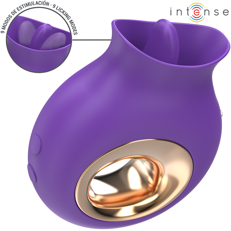 INTENSE TULI ESTIMULADOR CLITORIS 9 VIBRACIONES 9 OSCILACIONES MORADO