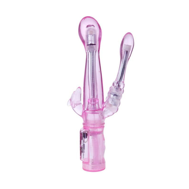 BAILE VIBRADOR FLEXIBLE CON ESTIMULADOR ANAL