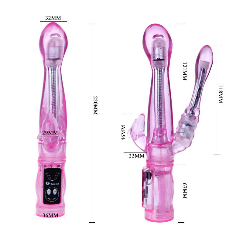 BAILE VIBRADOR FLEXIBLE CON ESTIMULADOR ANAL