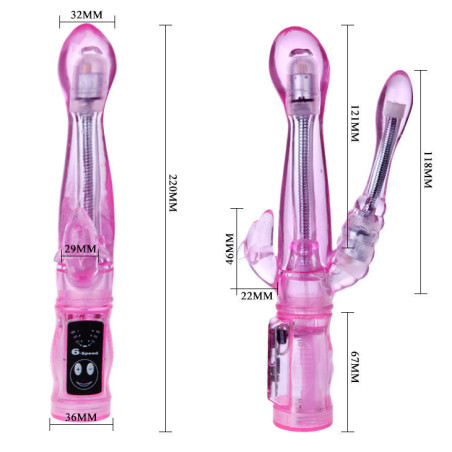 BAILE VIBRADOR FLEXIBLE CON ESTIMULADOR ANAL