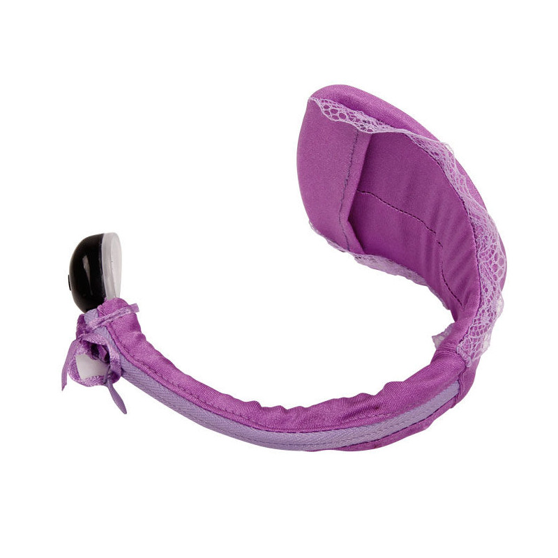 BAILE TANGA CON VIBRADOR CON CONTROL REMOTO LILA