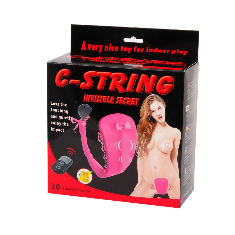 BAILE TANGA CON VIBRADOR CON CONTROL REMOTO LILA