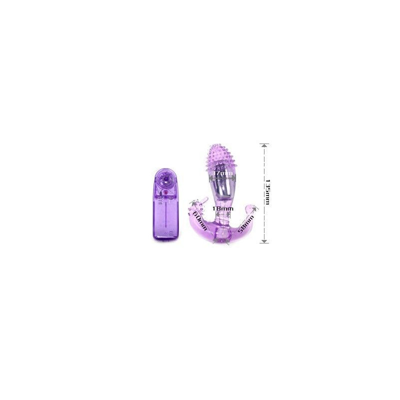 BAILE ESTIMULADOR LILA VAGINAL Y ANAL CON VIBRACION