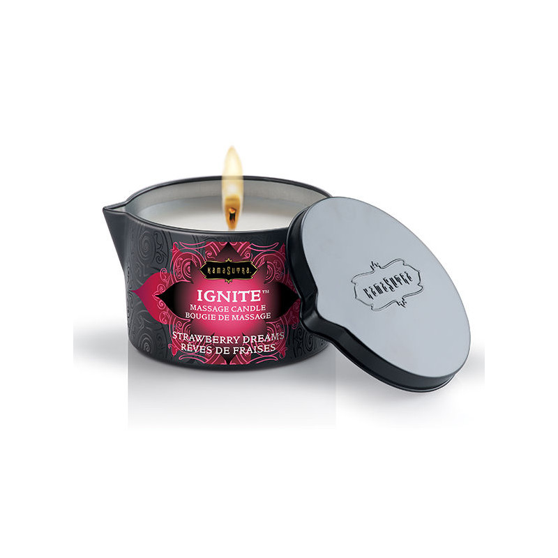 KAMASUTRA VELA DE MASAJE SUENOS DE FRESA 170 GR