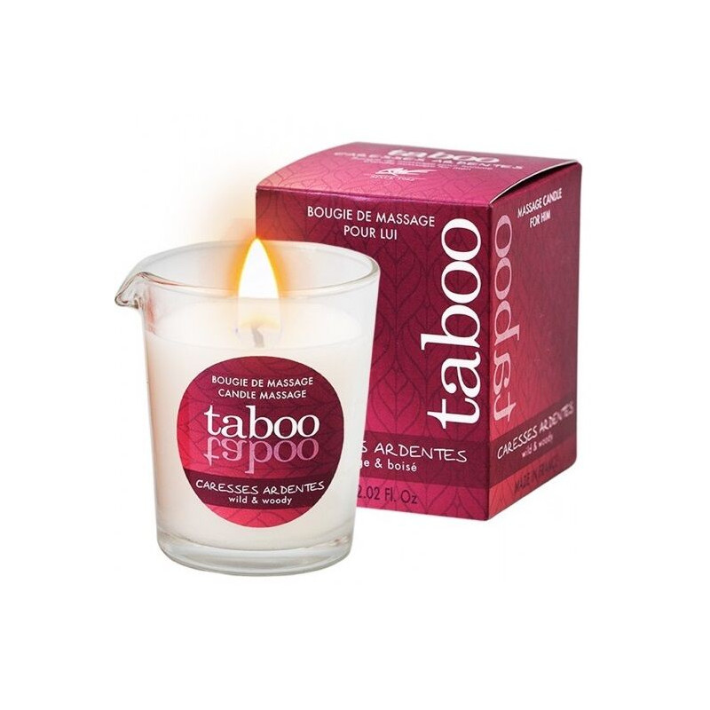 RUF TABOO VELA DE MASAJE PARA EL CARESSES ARDENTES AROMA HELECHO