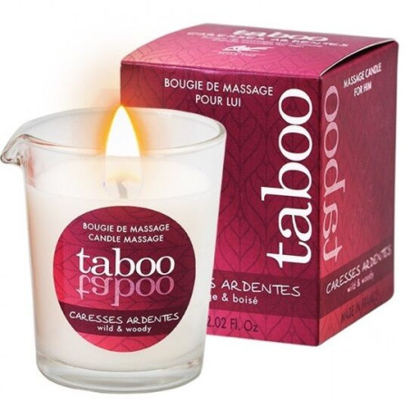 RUF TABOO VELA DE MASAJE PARA EL CARESSES ARDENTES AROMA HELECHO