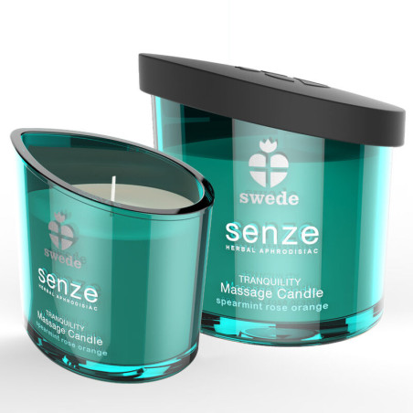 SWEDE SENZE TRANQUILITY VELA MASAJE HIERBABUENA ROSA NARANJA