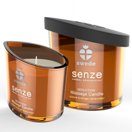 SWEDE SENZE SEDUCTION VELA MASAJE CLAVO NARANJA LAVANDA