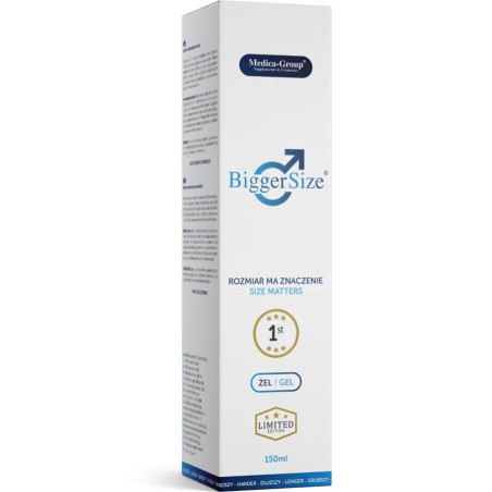 MEDICA GROUP BIGGER SIZE GEL INTIMO PARA HOMBRE 150 ML