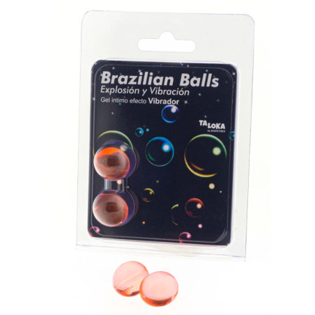 TALOKA BRAZILIAN BALLS GEL EXCITANTE EFECTO VIBRACION 2 BOLAS