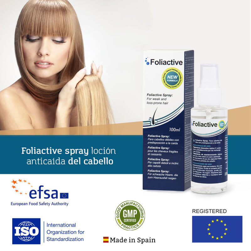 500 COSMETICS FOLIACTIVE SPRAY PARA EVITAR CAIDA CABELLO Y SU CRECIMIENTO