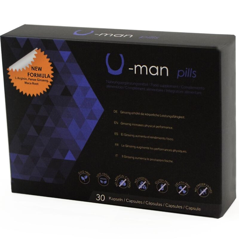 U Man Pills Complemento alimenticio para la virilidad masculina