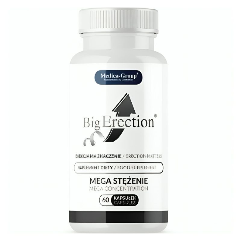 Big Erection Complemento Alimenticio Natural para la Vitalidad Masculina y el Rendimiento Intimo