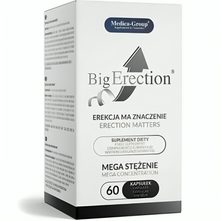 Big Erection Complemento Alimenticio Natural para la Vitalidad Masculina y el Rendimiento Intimo