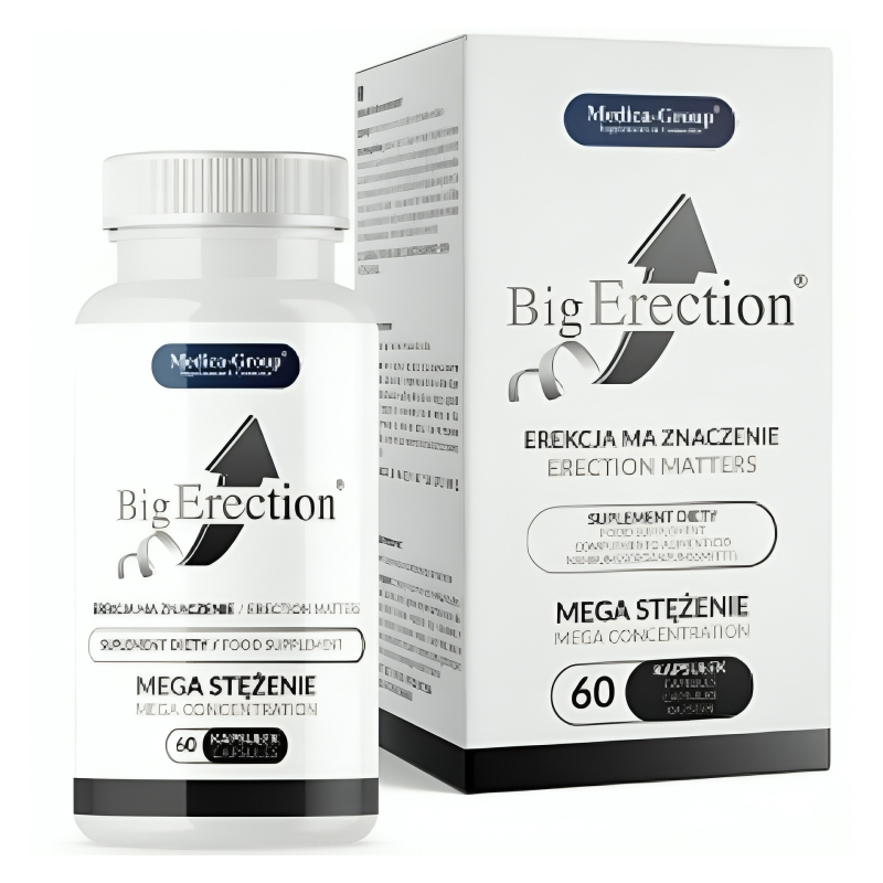 Big Erection Complemento Alimenticio Natural para la Vitalidad Masculina y el Rendimiento Intimo