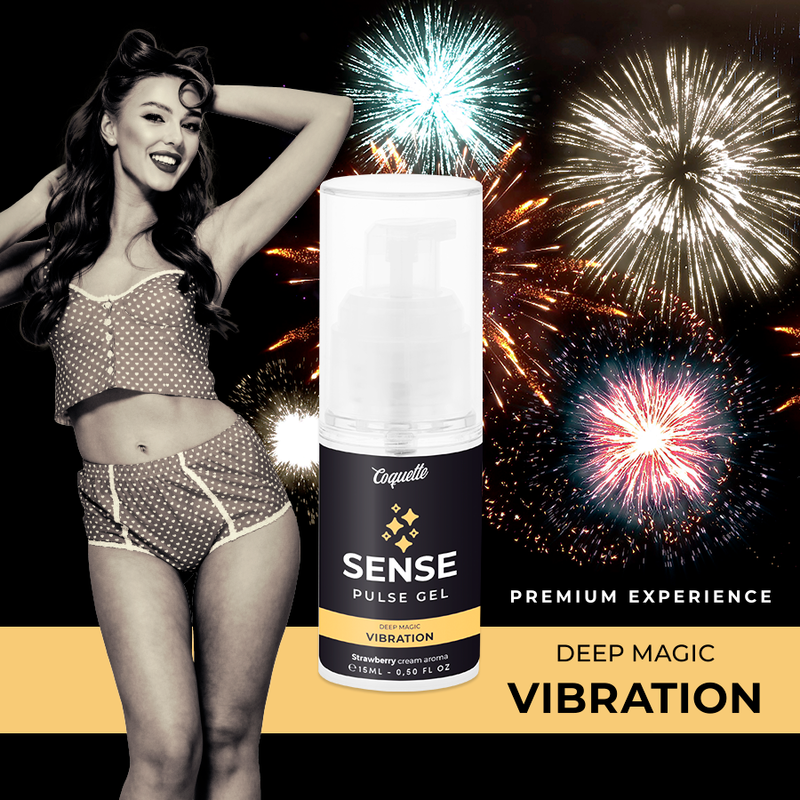 COQUETTE CHIC DESIRE PULSE GEL FRESA VIBRACION LIQUIDA PREMIUM 15ML
