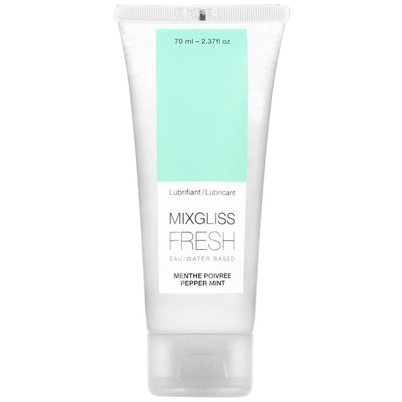 MIXGLISS LUBRICANTE BASE AGUA EFECTO FRIO SABOR A MENTA 70 ML