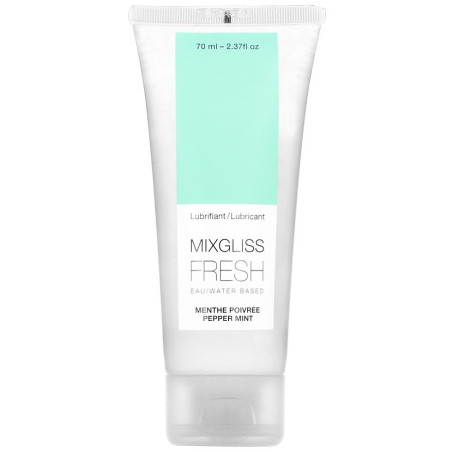 MIXGLISS LUBRICANTE BASE AGUA EFECTO FRIO SABOR A MENTA 70 ML
