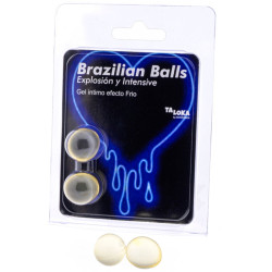 TALOKA 2 BRAZILIAN BALLS COLD VIBRATION EFFECT EXCITING GEL 2