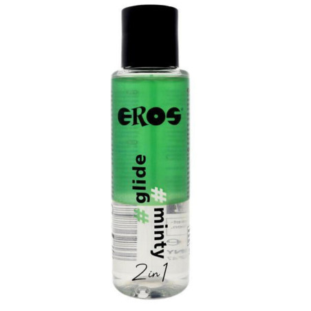 EROS LUBRICANTE 2 EN 1 GLIDE MINTY BASE DE SILICONA 100 ML