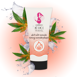 KIKI TRAVEL GEL DESLIZANTE SABOR A CANNABIS EFECTO CALOR INTENSO 50 ML