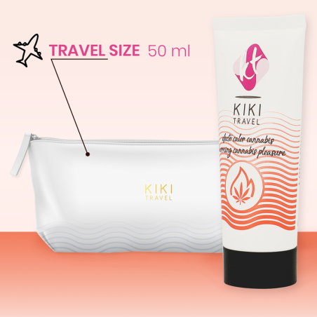 KIKI TRAVEL GEL DESLIZANTE SABOR A CANNABIS EFECTO CALOR INTENSO 50 ML
