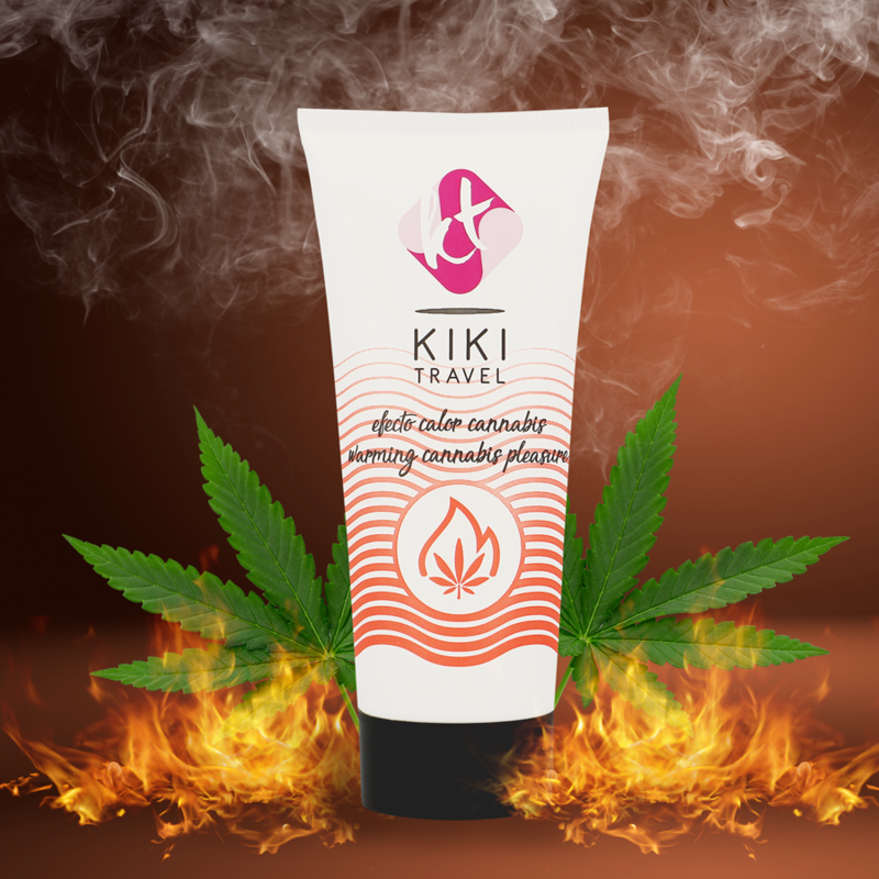 KIKI TRAVEL GEL DESLIZANTE SABOR A CANNABIS EFECTO CALOR INTENSO 50 ML