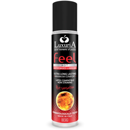 INTIMATELINE LUXURIA FEEL HOT SENSATION LUBRICANTE BASE AGUA EFECTO CALOR 60 ML