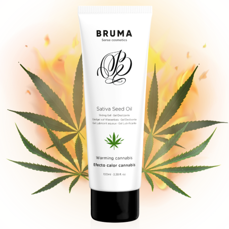 BRUMA GEL DESLIZANTE CON ACEITE DE SEMILLA EFECTO CALOR SABOR CANNABIS 100 ML