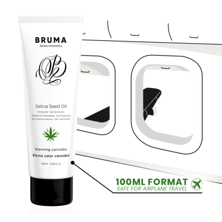 BRUMA GEL DESLIZANTE CON ACEITE DE SEMILLA EFECTO CALOR SABOR CANNABIS 100 ML