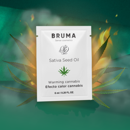 BRUMA 6 ML GEL DESLIZANTE CON ACEITE DE SEMILLA EFECTO CALOR SABOR CANNABIS
