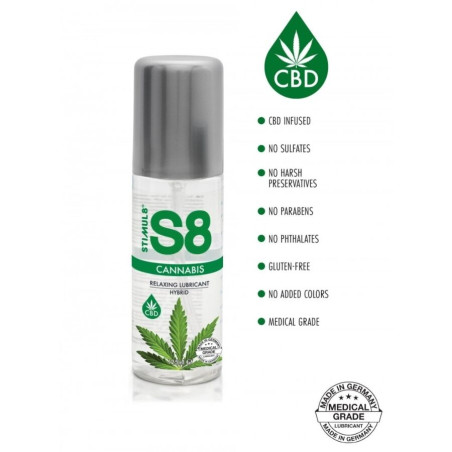 STIMUL8 S8 LUBRICANTE HIBRIDO CANNABIS 125 ML