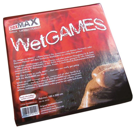 JOYDIVISION SEXMAX SABANA ROJA DE PLASTICO REUTILIZABLE