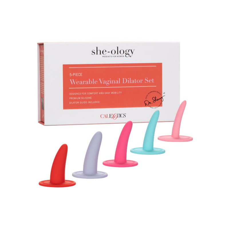 CALEXOTICS KIT 5PC DILATADORES VAGINALES O ANALES MULTICOLOR