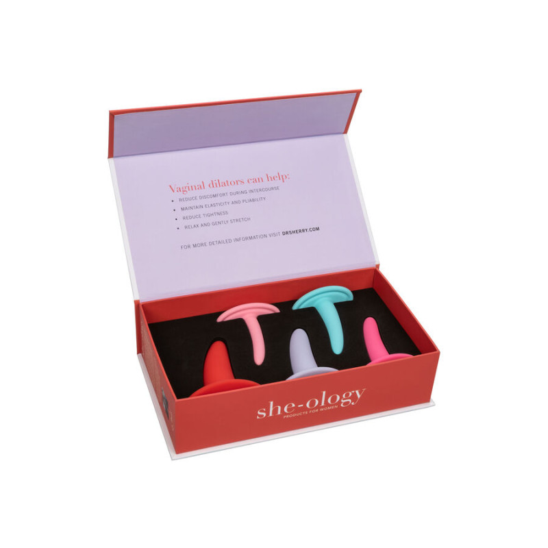 CALEXOTICS KIT 5PC DILATADORES VAGINALES O ANALES MULTICOLOR