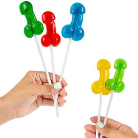 SECRETPLAY EXPOSITOR SURTIDO PIRULETAS PENE CON ALCOHOL 40 UNIDADES