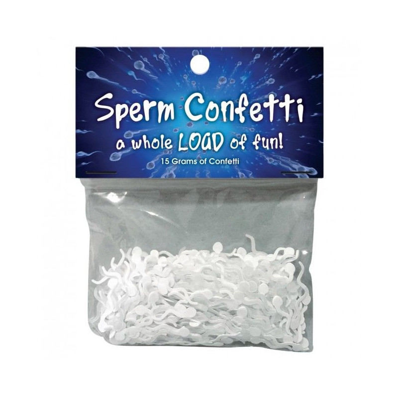 KHEPER GAMES CONFETI EN FORMA DE ESPERMA