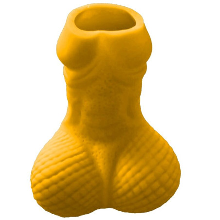 DIABLO PICANTE VASO DE CHUPITO PENE AMARILLO