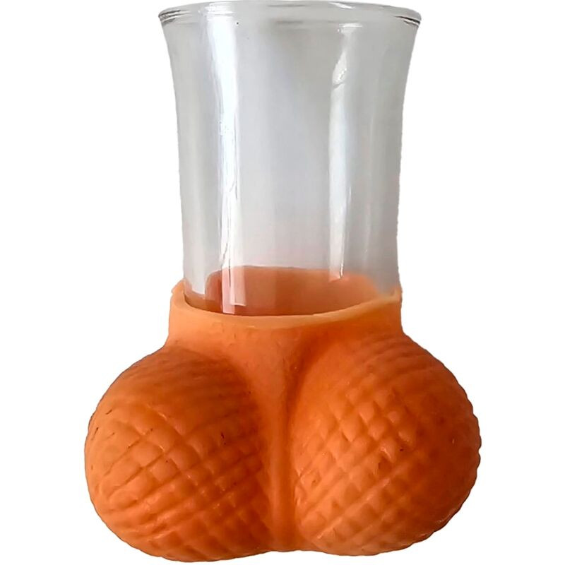 DIABLO PICANTE VASO CHUPITO CRISTAL CON HUEVOS NATURAL