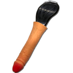 DIABLO PICANTE CEPILLO PARA PELO CON PENE EN LA PUNTA