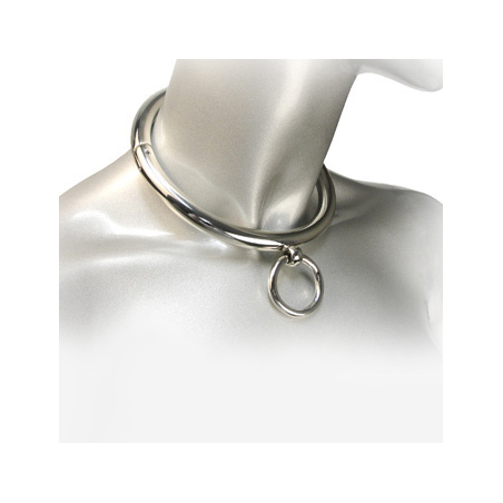 METAL HARD BDSM COLLAR CON ARGOLLA 10CM