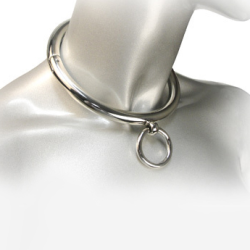 METAL HARD BDSM COLLAR CON ARGOLLA 18CM 2