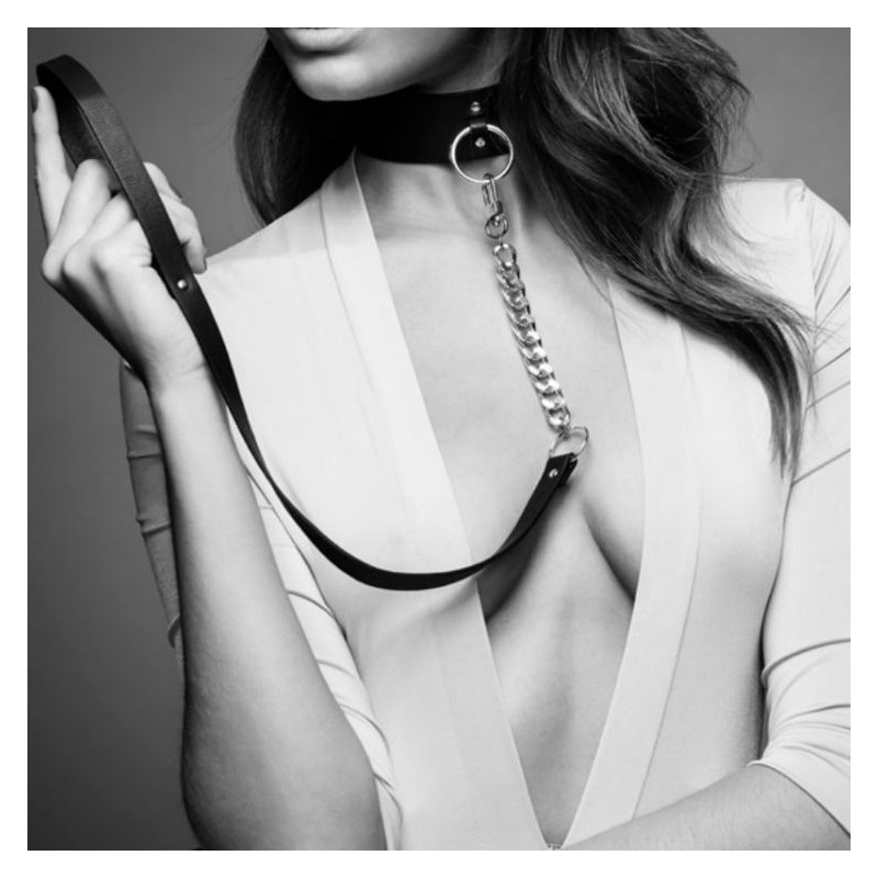 BIJOUX INDISCRETS MAZE COLLAR CON CORREA NEGRO