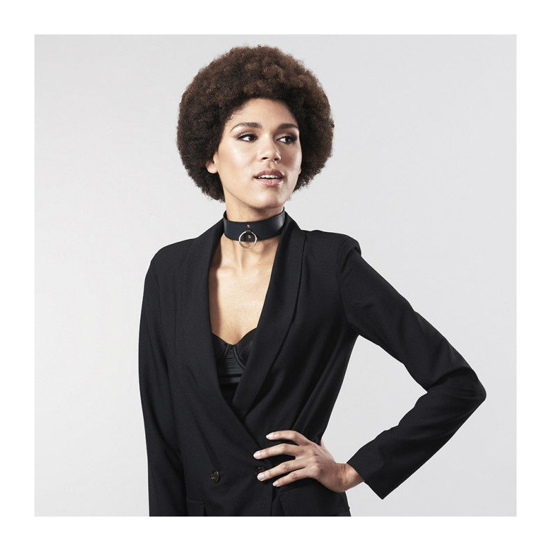 BIJOUX INDISCRETS MAZE COLLAR CON CORREA NEGRO