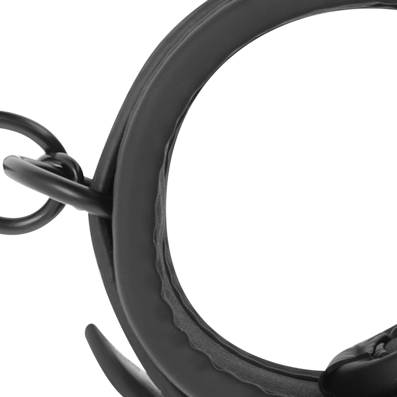 FETISH SUBMISSIVE ESPOSAS TOBILLOS CUERO VEGANO CON FORRO DE NEOPRENO